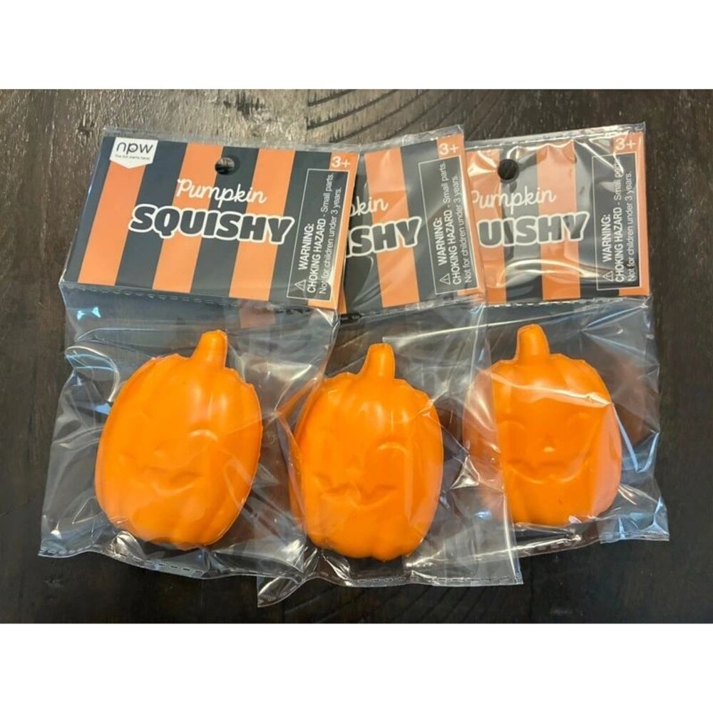 3 Pack Pumpkin Foam Halloween Squishy